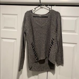 Black gray sweater